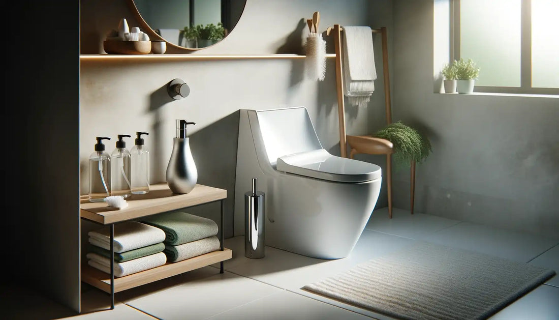 modern toilet in bathroom