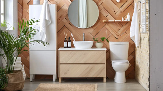 budget friendly bathroom scene