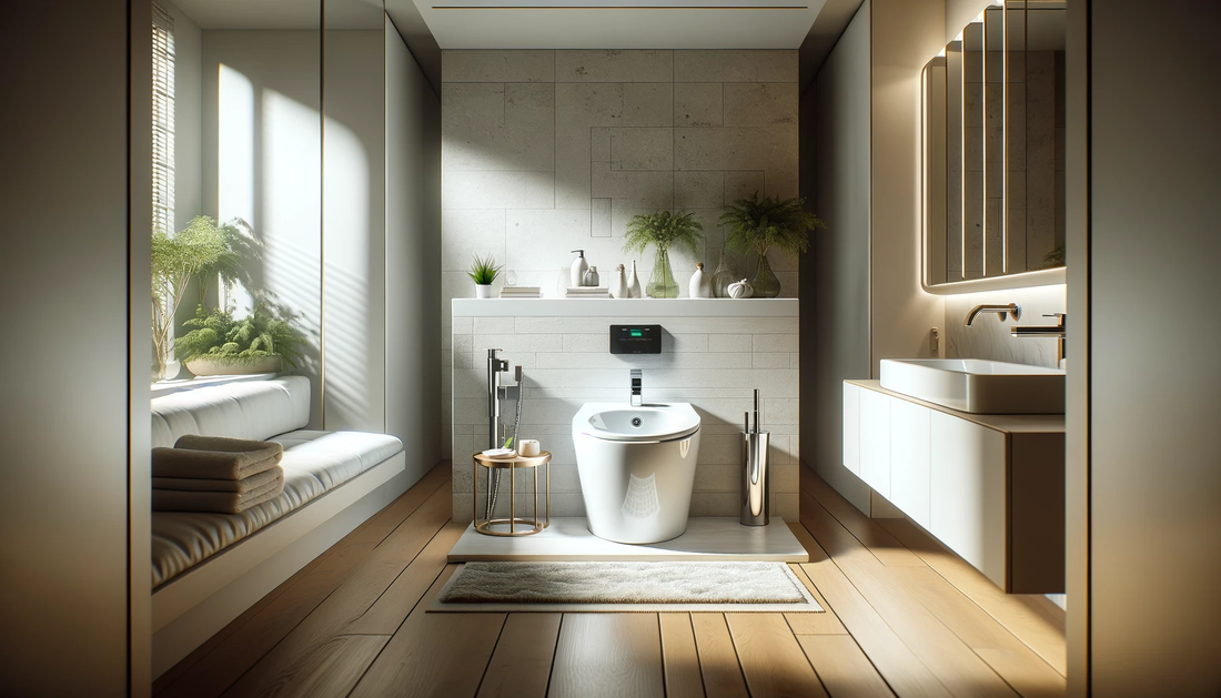 sleek bidet bathroom