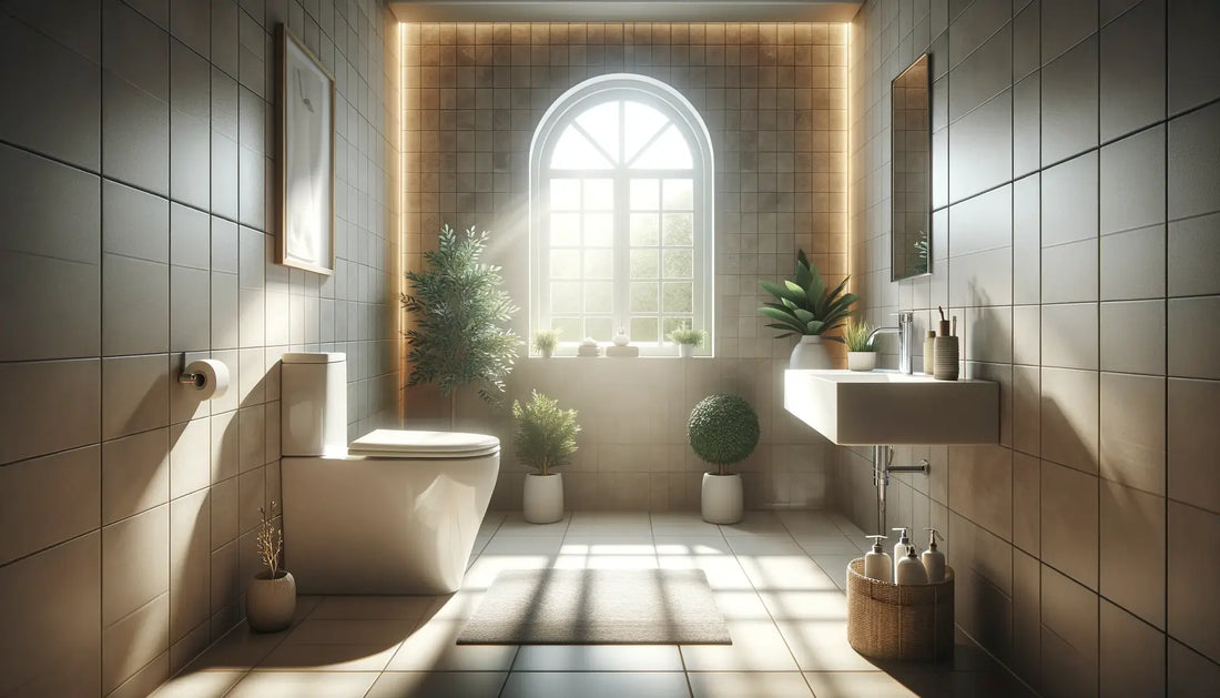 spacious bathroom