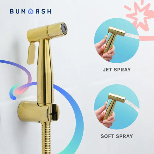 Bumwash Pro Bidet Spray Set - Gold