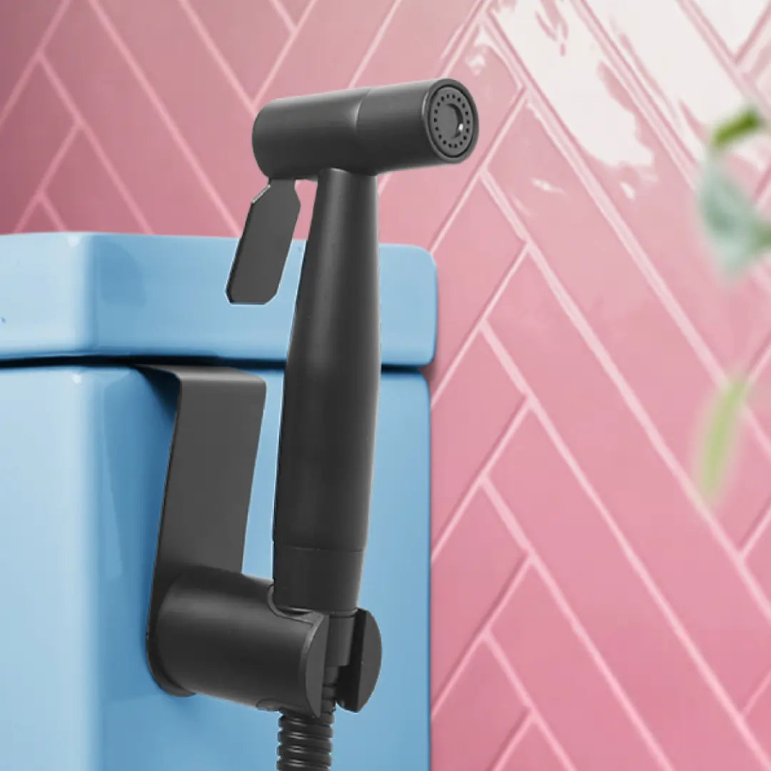 Bumwash Black Stainless Steel Bidet Set