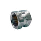 1/2" 15mm Chrome Brass Female Female Threaded Socket