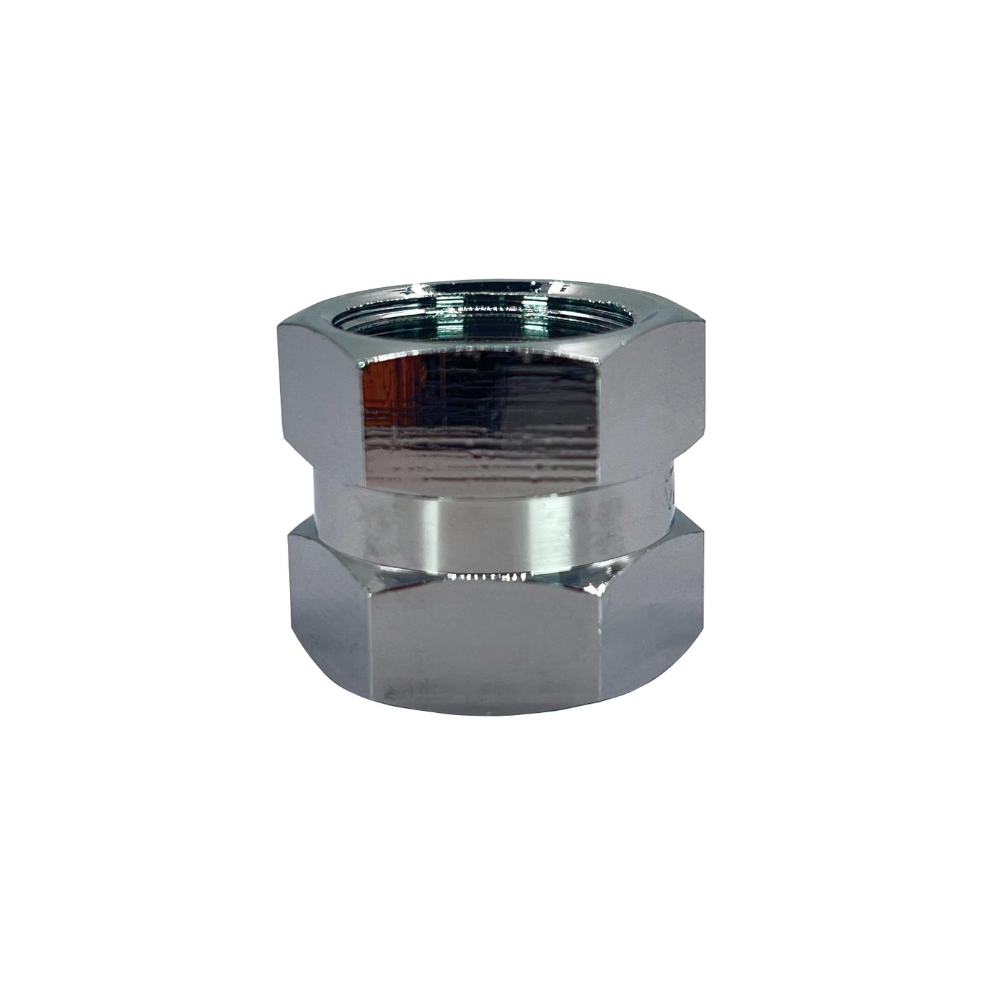 1/2" 15mm Chrome Brass Female Female Threaded Socket