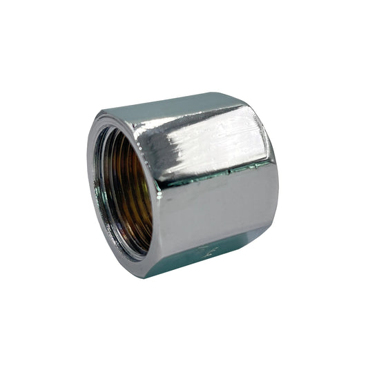 3/4" 20mm Chrome Brass Female Female Threaded Socket

