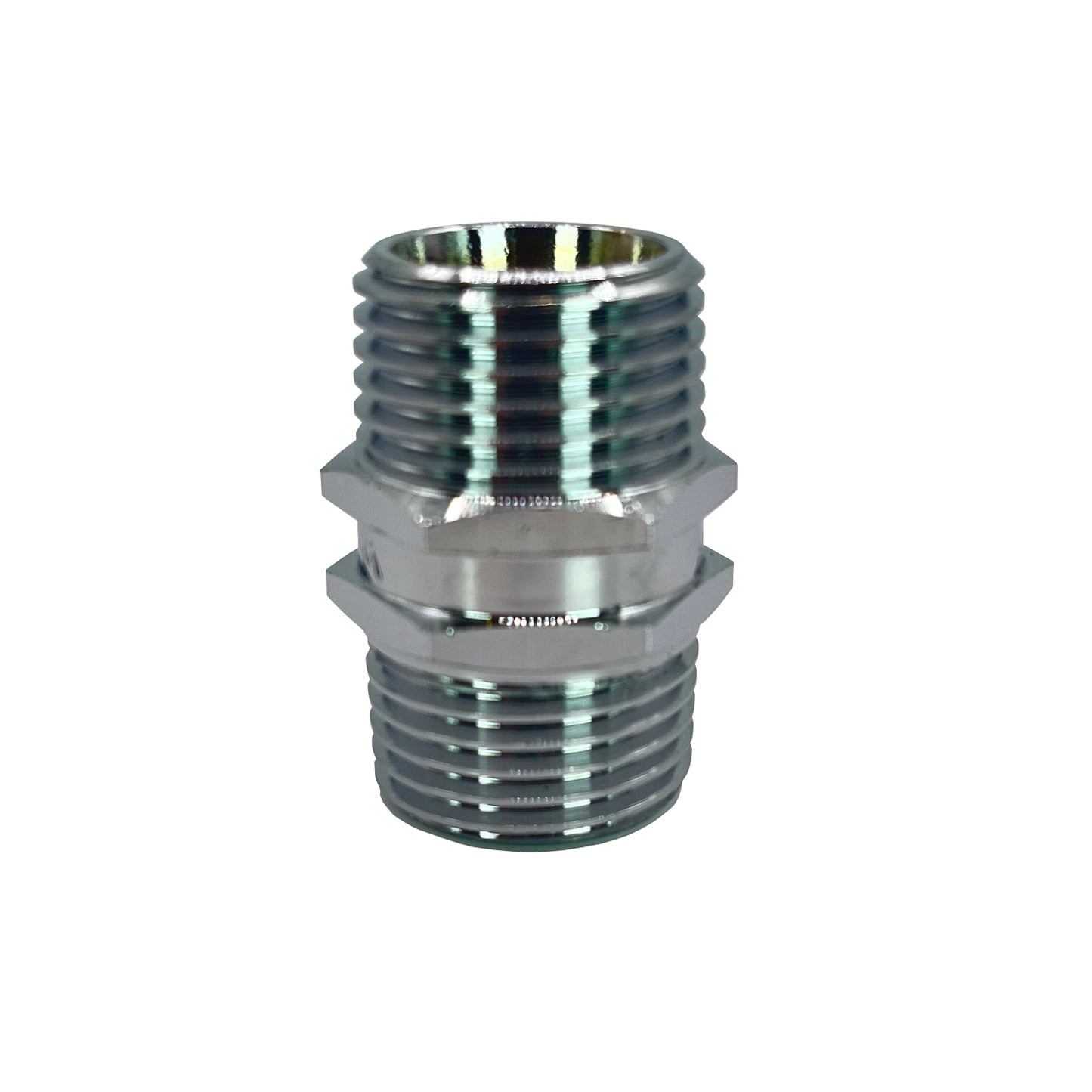 1/2" 15mm Chrome Brass Threaded Hexagon Nipple