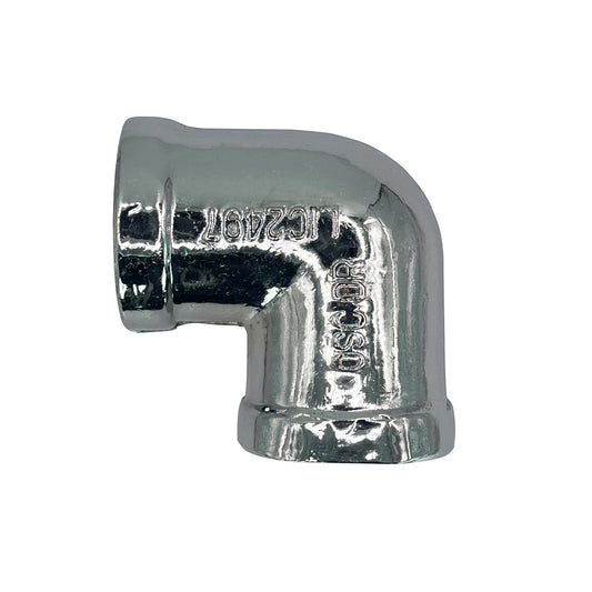 3/4" 20mm Chrome Brass 90 Degree Female Elbow
