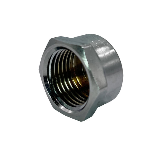 1/2 Inch Chrome Brass Cap