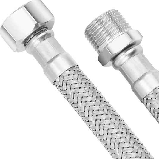 Bumwash Stainless Steel Hose Extension MF 1/2"